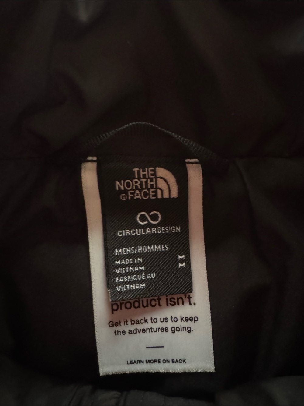 The North Face Men’s M ThermoBall Eco Vest Full Zip Puffer Black Logo - Picture 5 of 15